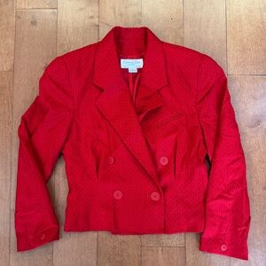 Vintage red Christian Dior blazer jacket
